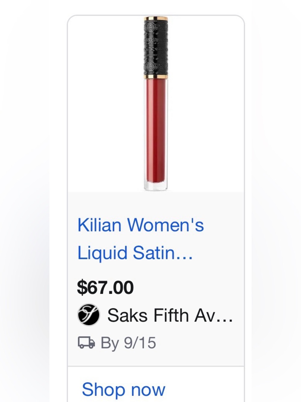 Kilian Paris Le Rouge Liquid Lip Color - 410 Aphrodisiac Rouge